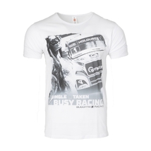 T-shirt BUSY RACING TRUCK white - men